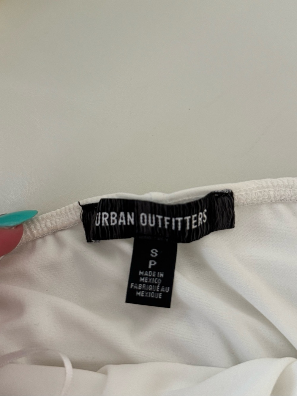 White Ruched Strapless Top - Picture 3 of 3
